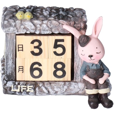 Innovatieve Konijnen Hut Kalender Decoratieve TV Kast Decoratie voor Bruiloft Huis Bureau black