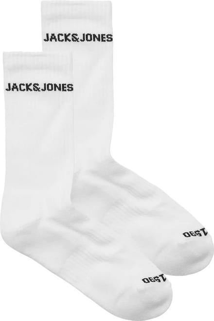 Jack & Jones heren 2P sokken basic tennis wit