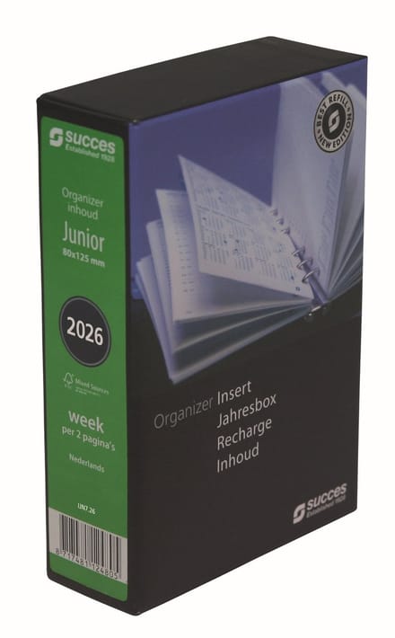 Succes Organizing Systems | Inhoud | Losbladig | Junior | 7 dagen-2 pagina's | Nederlandstalig | 2026 |