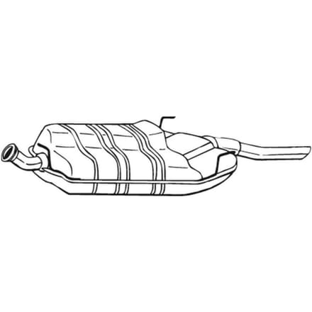 Geluiddemper achter BOSAL 215-831
