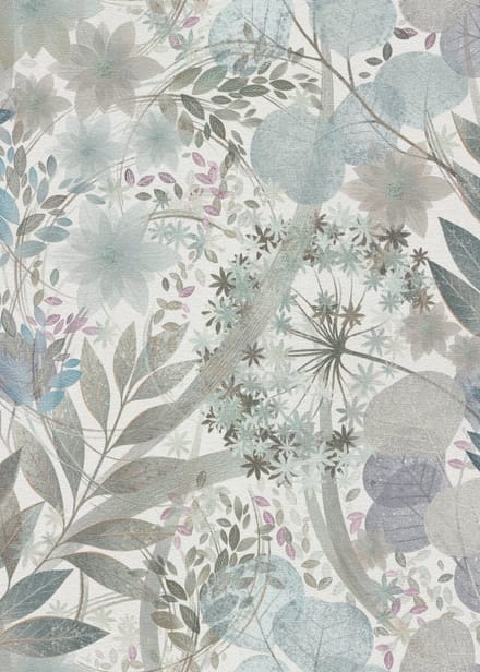 Erismann Vinylbehang 10506-24 - Floralie - Botanisch Wit - 53cm x 10.05m