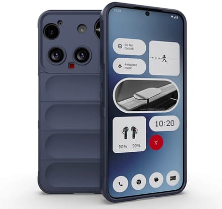 MobyDefend Hoesje - Geschikt voor Nothing Phone (3) - TPU Gripcase - Blauw
