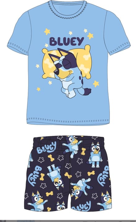Bluey Pyjamaset Katoen Blauw Maat 104