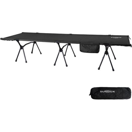 Lit de Camping pliant avec rallonges de jambes, lit de couchage Portable pour Camping et randonnée noir