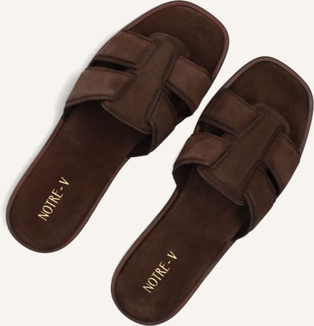 Notre-V Nv-1005 Slippers - Dames - Bruin - Maat 41