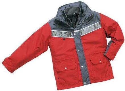 Hydrowear Kiel parka rood/grijs 04026023 M