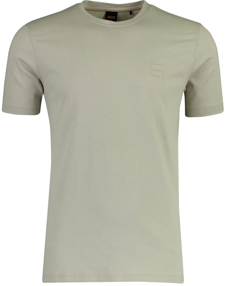 Hugo Boss Beige Katoenen Heren T-Shirt