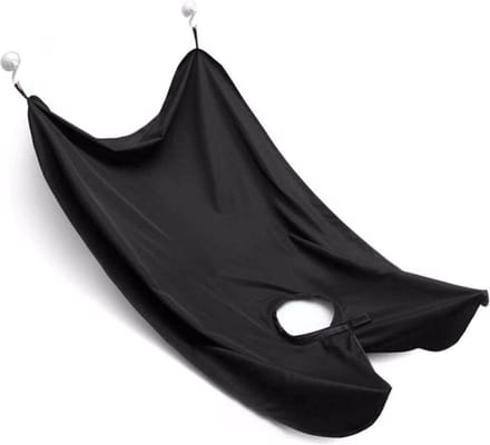 Baard Schort Beard Cape Scheer Shaving Baardschort Baardcape Scheren - Zwart