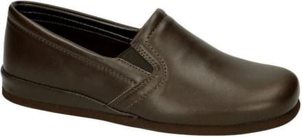 Rohde -Heren - bruin donker - pantoffels & slippers - maat 46
