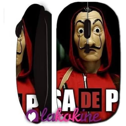 Souris sans fil la casa de papel dali