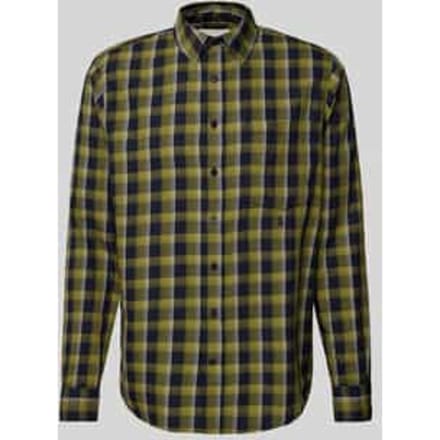 Regular fit vrijetijdsoverhemd met labelstitching, model 'NOAAMOS'