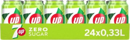 Tray 7 Up Zero - 24x 33cl