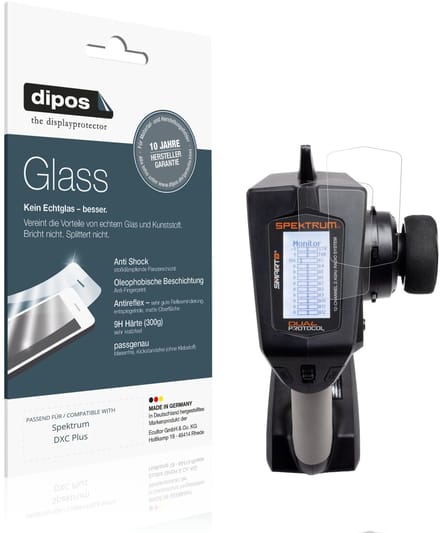 dipos – 2x Matte Pantserfolie geschikt voor Spektrum DXC Plus | 9H Screenprotector
