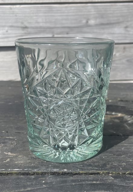 Waterglas van geslepen glas - set van 4 stuks - Pomme Chatelaine.NL