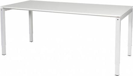 Verstelbaar bureau - Slinger 200x80 wit - wit frame