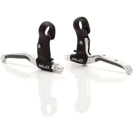 XLC Remgreep BL-V05 – V-Brake – Duimschakelaar/Draaischakelaar – Aluminium – Zwart/Zilver