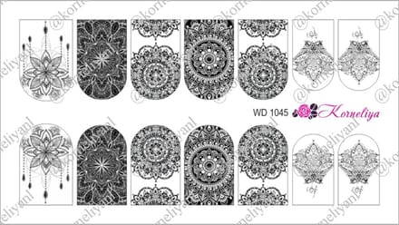 Korneliya Water Decal - Nail Wrap WD 1045