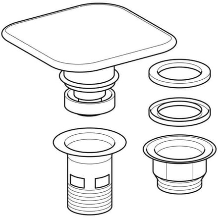 Geberit Citterio drain cover for washbasin 595765000