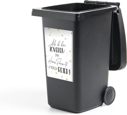 Container sticker Beterschap - Spreuken - Hart - Hocus pocus - 40x60 cm - Kliko sticker