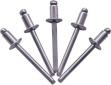 Blinde RVS Klinknagels 4,8 x 8 mm - 50 Stuks, Dome Head, DIN 7337, A2