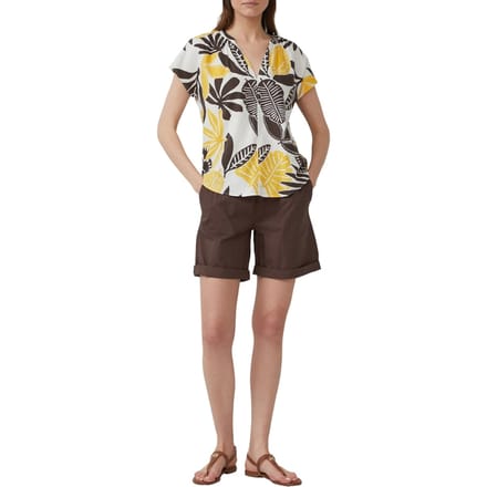 s.Oliver - female - Mouwloze blouse van linnenmix in een relaxte pasvorm