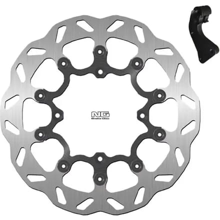 Vlotterende motorremschijfset en steuntje NG Brake Disc Wave 722XK11