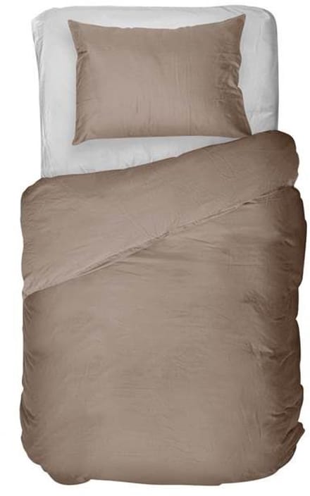 Kayori Esra Dekbedovertrek - Eenpersoons - 140x200/220 cm - Taupe