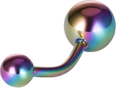 Fako Bijoux® - Navelpiercing - Titanium - Multicolour
