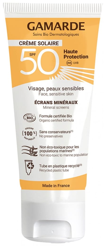 Gamarde Sun Gezichtscrème SPF50 Organic 40 ml