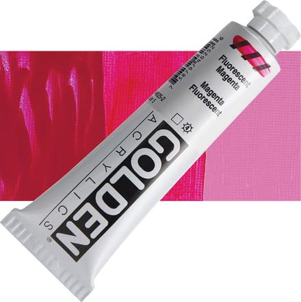 Golden Heavy Body Acrylverf serie 5 - Fluorescent Magenta 59ml - 4625-2