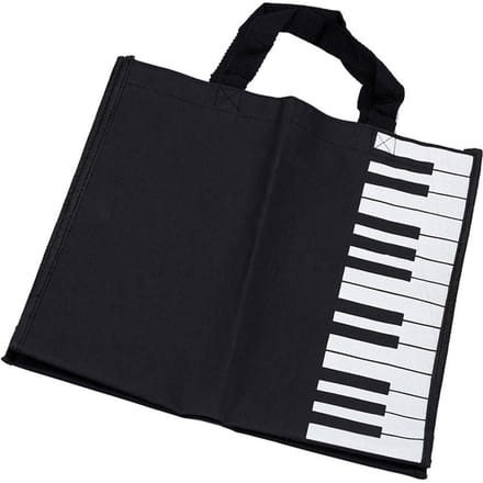 Pianotoetsen Muziek Handtas Tote Boodschappentas Cadeau black