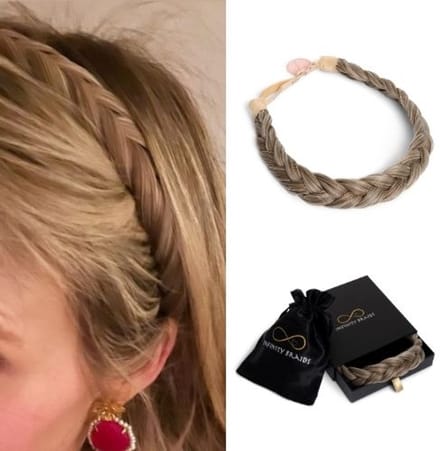 Infinity Braids - Lizzy Regular Braid - Haarband - Haarband Dames - Haarbanden - Haarband meisje - Lizzy Creamy Toffee