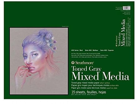 Toned Grey Mixed Media Pad 18" x 24" voor Creatieve Projecten