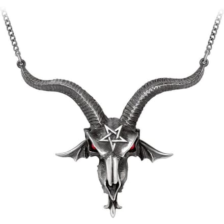 Alchemy Gothic - Gothic Halsketting - Baphometica Pendant - zilverkleurig