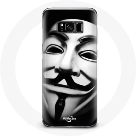 Coque pour Samsung Galaxy S8 plus Nous sommes légion masque anonyme