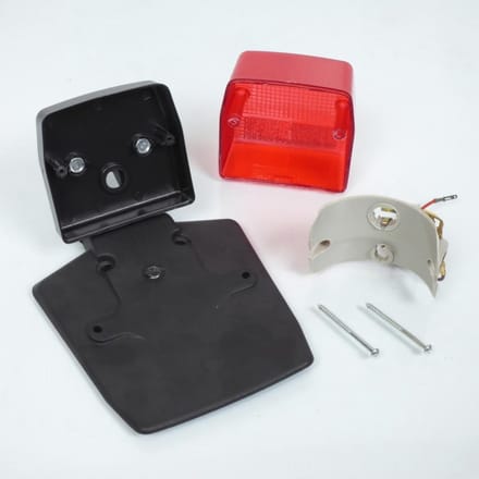 Feu arrière avec support de plaque pour mobylette Peugeot 103 RCX Neuf cyclo mob