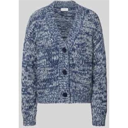 Relaxed fit cardigan in two-tone-stijl met alpaca