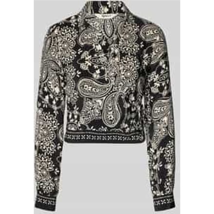 Shaped fit blouse van pure viscose Model 'LEMZA'