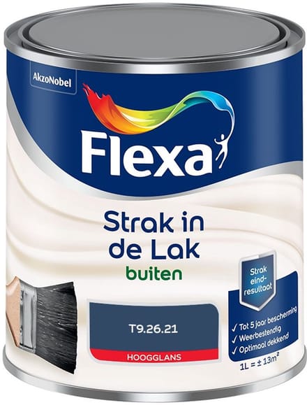Flexa - Strak In De Lak Buitenlak Hoogglans - T9.26.21 - Mengverf - 1 L