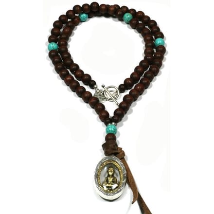 Heaven Eleven Men - heren - ketting - Buddha - Glass