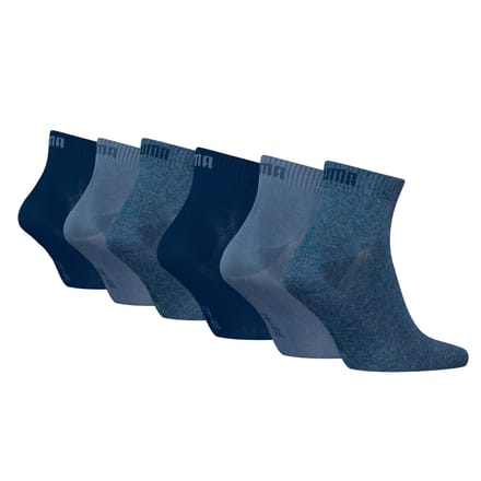 Puma - Unisex Sokken in kwartlengte - 6 Pack - Maat 47-49