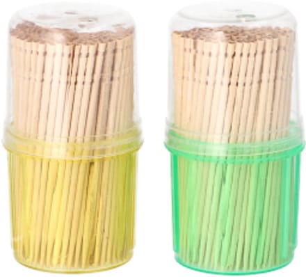 10x 400 Fingerfood prikkers rond 65 cm geroteerd in dispenser