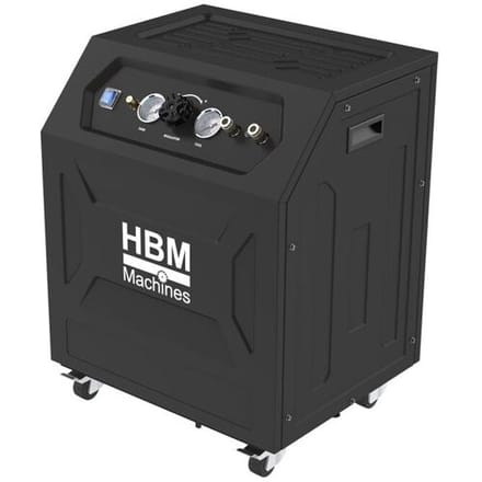 HBM Low Noise Compressor 35 Liter Tank Bruto luchtopbrengst 301 l/min