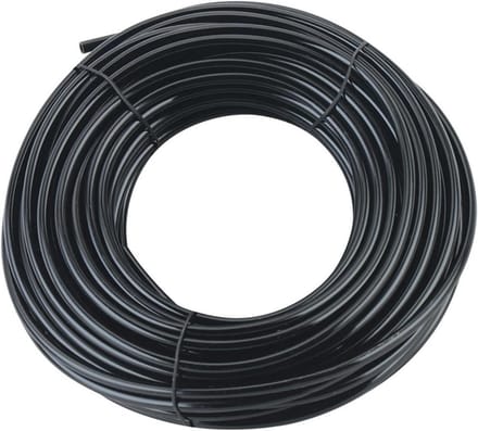 Micro-irrigatieslang 10 meter voor tuinirrigatie - binnendiameter 4 mm/buitendiameter 7 mm, zwart