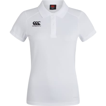 Canterbury Dames/Dames Club Dry Poloshirt (Wit)