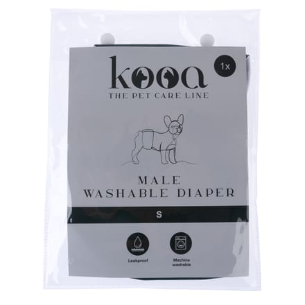 kooa Wasbare Luier voor Reuen in maat S Hond