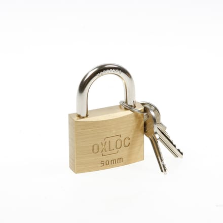 Oxloc Hangslot Mess.Gls. 50mm Gelijksluitend