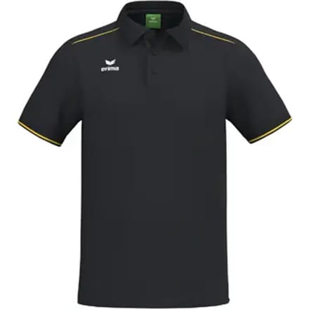 Erima Cmpt 3 Wings Polo Heren - Zwart / Geel | Maat: M