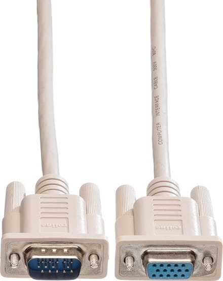 ROLINE VGA kabel HD15 M/F, 1,8 m