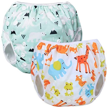 Herbruikbare zwemluier 2-pack voor baby's - comfortabel, wasbaar en verstelbaar